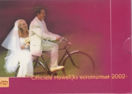 Jaarset 2002 Huwelijks EURO-set + Huwelijkspenning  BU