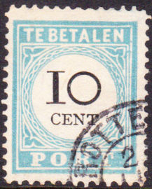 NVPH P7D Tanding 12½ Grote gaten Type III gebruikt