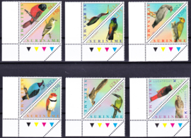 ZNB  1098-1109 Surinaamse Vogels 2001 Cataloguswaarde 21,50