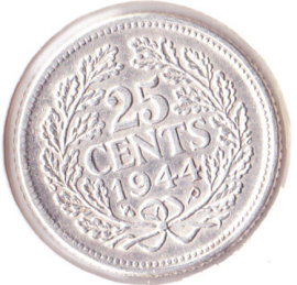 25 cent Zilver 1944  Philadelphia (Pracht+)