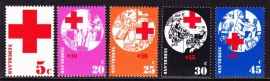 NVPH 1015/1019 Rode kruis zegels Postfris