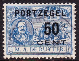 Port P42F ''de Ruyter'' + plaatfout 87 P  Gebruikt  cataloguswaarde 195,00 E-2935