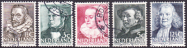 NVPH  305/309 Zomerpostzegels 1938 Gebruikt