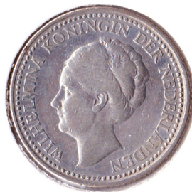 Nederland ½ gulden Zilver 1922 Koningin Wilhelmina F+