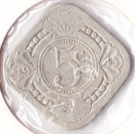 5 cent 1943 Cupro-nikkel (Fraai)