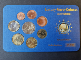 Luxury euro setje Letland 2014 UNC met extra € 2 met emaille laag