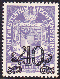Liechtenstein 1920 Mi: 14 Ongebruikt / MH