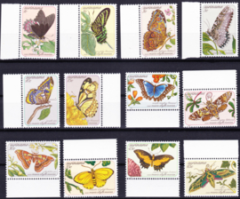 ZNB  356-367 Vlinders 1983 Cataloguswaarde 14,00