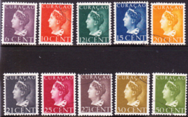 NVPH 168-177 Koningin Wilhelmina ''Konijnenburg'' Gebruikt Cataloguswaarde 26,70
