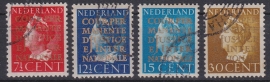 NVPH  D16-19 Dienstzegels gebruikt Cataloguswaarde 40.00  A-0374