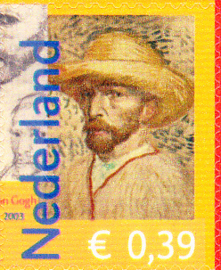 NVPH 2139b van Gogh zwaar verschoven stansing