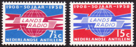 NVPH  291-292 ''50 jaar landsradio'' 1958  Postfris cataloguswaarde: 0,80