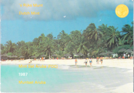 Aruba Muntset 1987 FDC