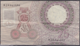 25 Gulden bankbiljet 1955 NR 83-1B kwaliteit ZF / P
