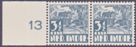 Plaatfout Ned. Indie 190 PM in paar Postfris E-7720