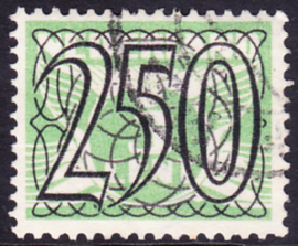 NVPH  372 Guilloche-Tralie 1940 Gebruikt  Cataloguswaarde 40.00