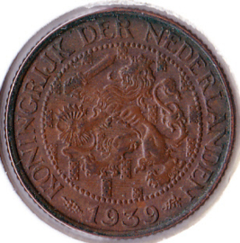 Nederland 1 cent 1939  Pracht