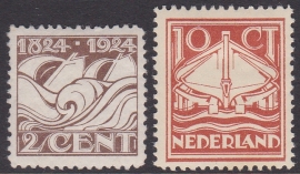 NVPH   139-140 100 jaar Ned. Reddingsmaatschappij Ongebruikt  Cataloguswaarde 12.50  E-9561