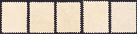 NVPH 203-207 Rode Kruiszegels 1927 Postfris Cataloguswaarde 75.00