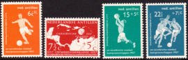 NVPH  265-268 ''Voetbalkampioenschappen'' 1957  Postfris cataloguswaarde: 10.00