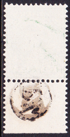 NVPH 26 Met velrand stempel PZ in cirkel in zwart op zegel!  Cataloguswaarde --.--