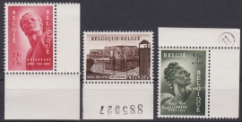 OBP 943-945  ''Gedenkteken politieke gevangenen'' 1954 Postfris / MNH Cataloguswaarde: 125,00 E-2879