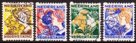 NVPH R94/97 Roltanding Kinderzegels 1932 Gebruikt Cataloguswaarde 45.00  E-0922