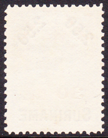 NVPH 64 Koningin Wilhelmina overdruk in rood Ongebruikt Cataloguswaarde 160,00