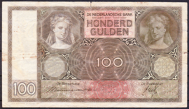 Nederland 100 Gulden bankblijet 1930 NR 117-3  kwaliteit F