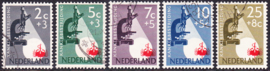 NVPH  661-665 Kankerbestrijding 1955 Gebruikt