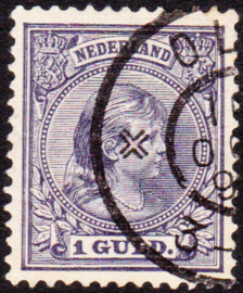 NVPH 44 Koningin Wilhelmina gebruikt Cataloguswaarde 100.00