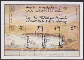 MI:  139-141 in blok 2   Postzegeltentoonstelling Hafia  1987  Postfris  E-7875