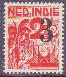 Plaatfout Ned. Indie 319 PM2 op 322a Postfris E-7796