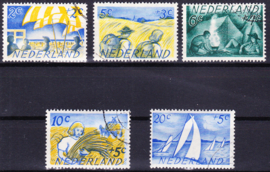 NVPH  513-517 Zomerpostzegels 1949 gebruikt