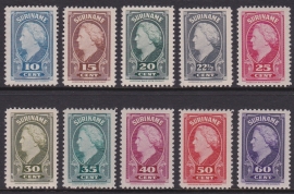 NVPH 229-238 Koningin wilhelmina  Ongebruikt Cataloguswaarde 100,00 E-2157