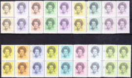 NVPH 1237-1252 Beatrix in blokken van 4 Postfris Cataloguswaarde 168,00+++