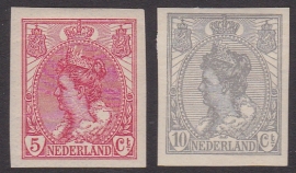 NVPH   82-83 Koningin Wilhelmina Ongetand Ongebruikt  Cataloguswaarde 20.00