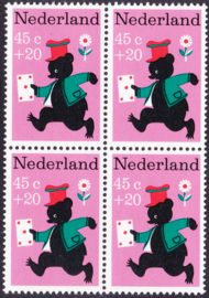 Plaatfout 898 PM Postfris in blok van 4