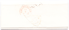 NVPH 2 op complete vouwbrief verzonden vanuit Den Helder 10-06-1863