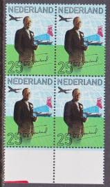 Plaatfout 994 PM6  Postfris in blok van 4  A-2282