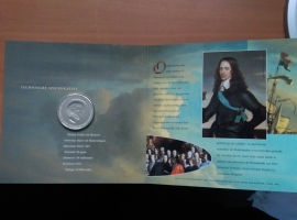 50 Gulden 1998 Hans van Houwelingen ''350 jaar vrede van Munster'' Zilver  (FDC)