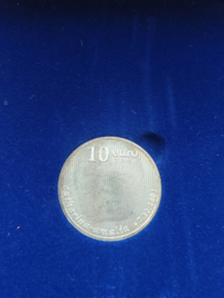 € 10,00 + Zilveren penning 925/1000 Geboorte Amalia
