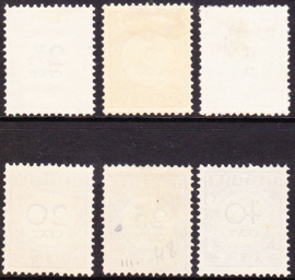 NVPH P9-14 Port Cijfer en waarde in zwart Ongebruikt Cataloguswaarde: 49.50