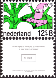 Kinderbedankkaart 1968 B-kaart, oplage 15.000