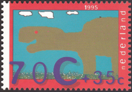 Kinderbedankkaart 1995 B-kaart, oplage 8.500