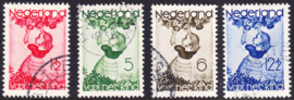 NVPH  279/282 Kinderzegels 1935 Gebruikt  Cataloguswaarde 11.00
