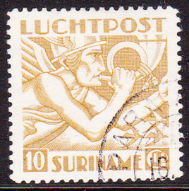 NVPH LP19 de 10 gulden  Mercuriuskop 1941 Gebruikt cataloguswaarde: 67,00