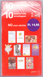 NVPH 1709 Hangzakje / toonbankverpakking ''Tien om te verrassen met kaarten'' Postfris