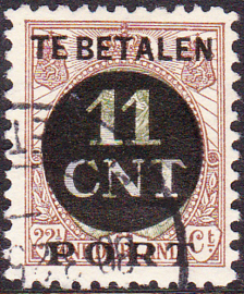 NVPH PV 1B Postpakket-verrekenzegel  gebruikt Cataloguswaarde 4.50