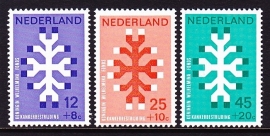 NVPH  927/929 Kankerbestrijding Postfris